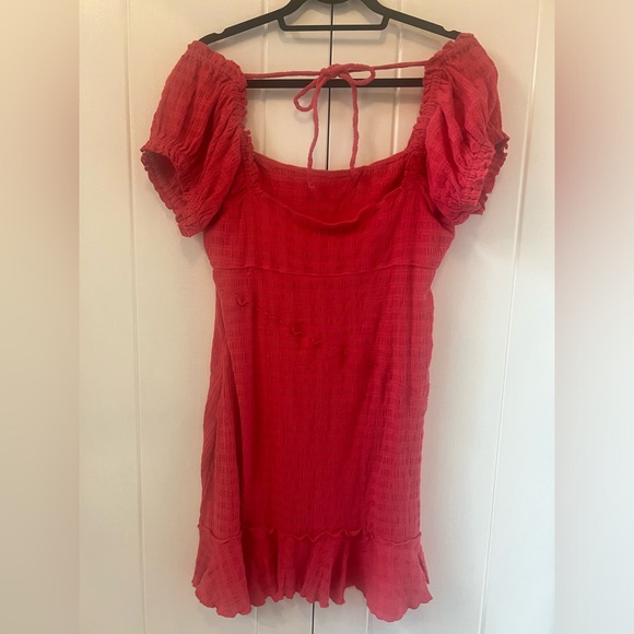 Free People Elle Mini Dress in Miami Vibe pink. Size Large. - Picture 3 of 7